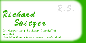 richard spitzer business card